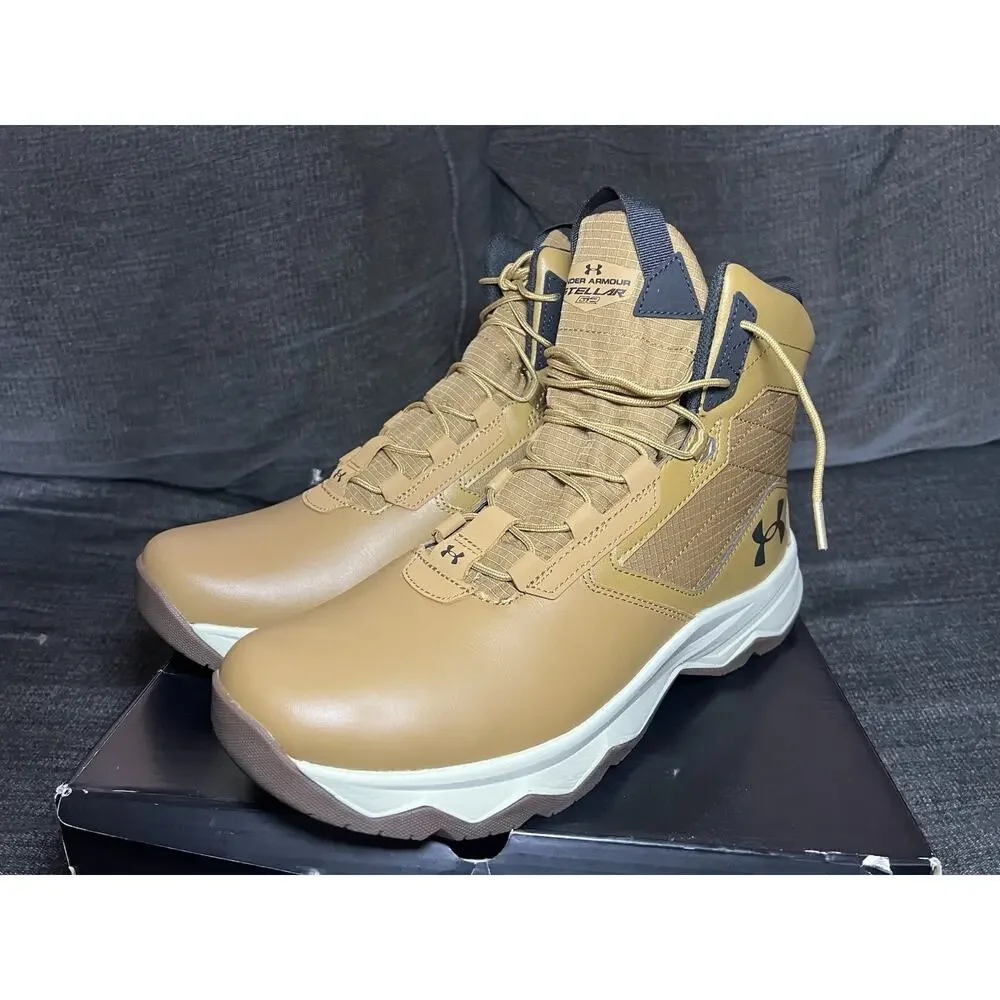 Under Armour UA Stellar G26" Mens Tactical Brown Hiking Boots Size 13 - Picture 3 of 7